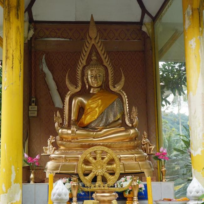 Buddha statue - Klong Son Village - Slow Life Cycling Bicycle Tour, Koh Chang, Thailand